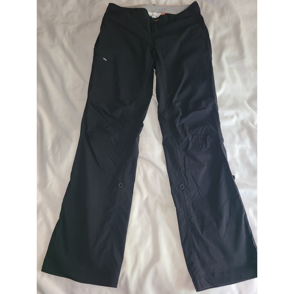 Orvis Womens Black Roll Up Hiking Pants Size 6 Outdoor Performance Trousers